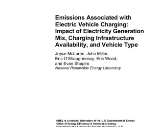 Electric Vehicles Emissions