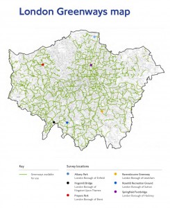 Greenways network in London